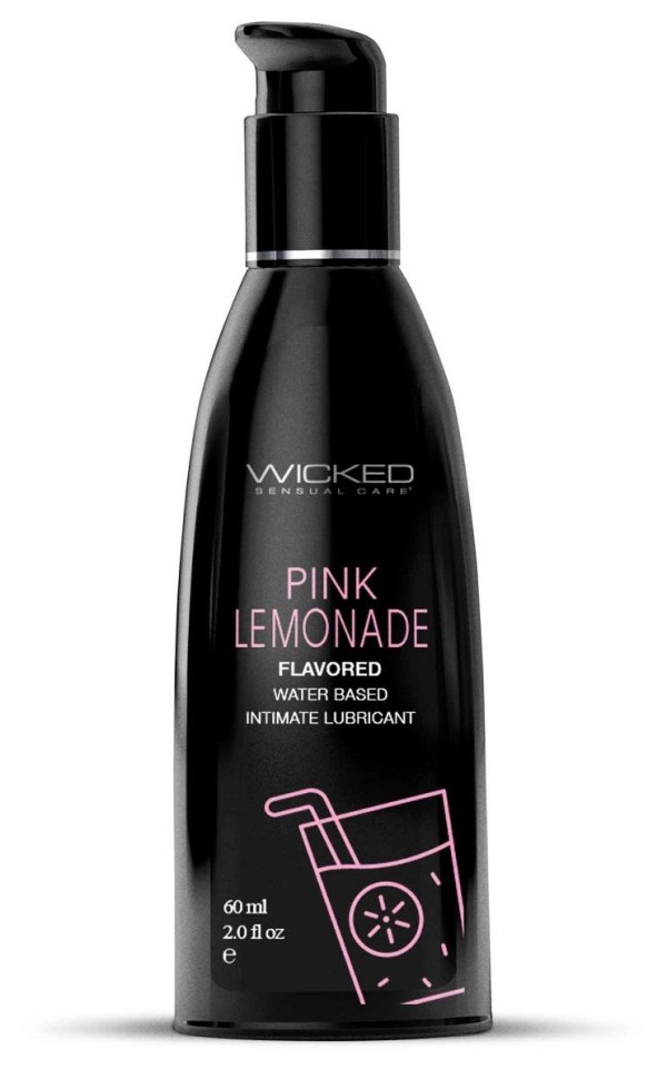 Лубрикант Wicked Aqua Сочная клубника на водной основе, 3 мл 90410-sashet - Wicked - Оральные смазки - Купить