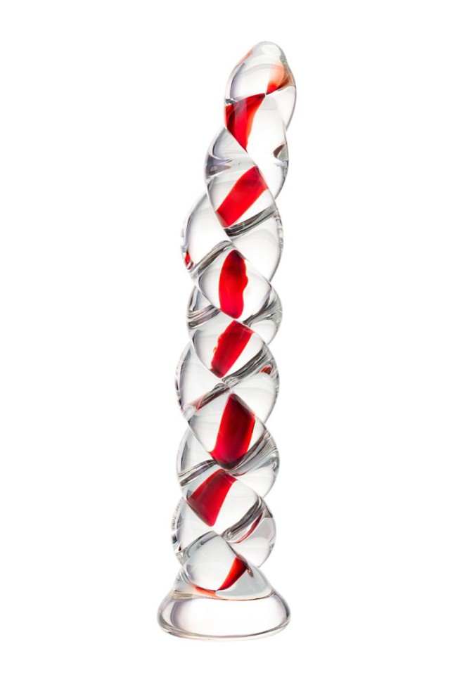 Фаллоимитатор двухсторонний Sexus Glass, бесцветный, 20 см 912049 - Sexus Glass - Цветные - Купить