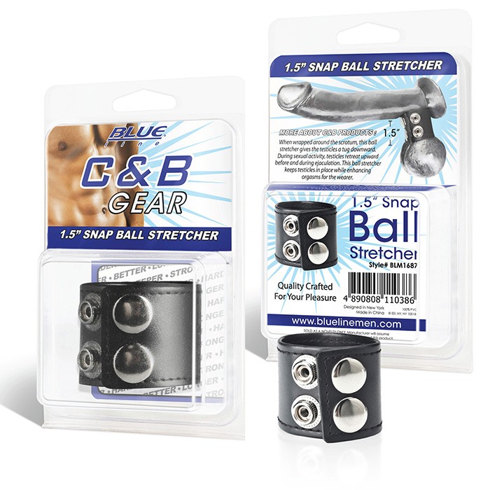 Утяжка для Мошонки с цепочками Parachute Ball Stretcher BLM1726 - BlueLine - Кольца и сбруи для члена и мошонки - Купить