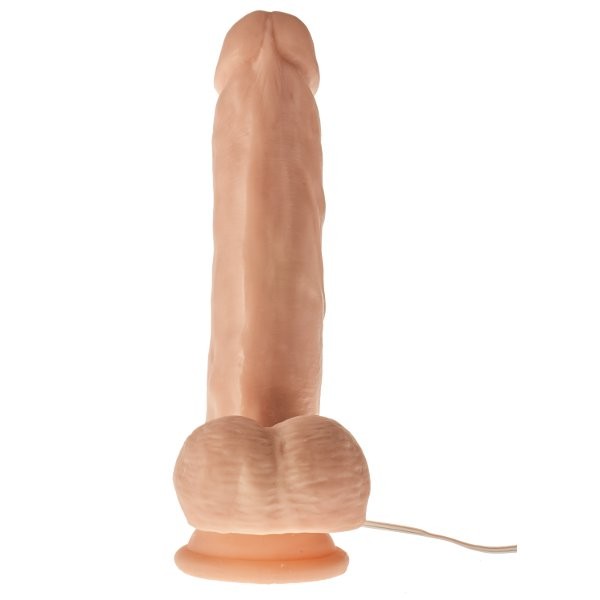 Вибратор с пультом DreamLove BaseCock, 21 см, телесный D-223008 - DreamLove - Реалистичные вибраторы - Купить