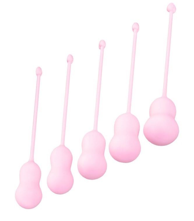 Вагинальные шарики Toyfa Love Balls, серебристый 00132711 - TOYFA - Цельнолитые вагинальные шарики - Купить