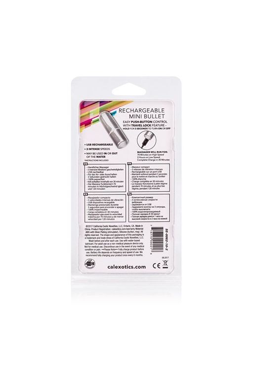 Мини-вибратор Calexotics Glam, голубой SE-4406-25-3 - California Exotic Novelties - Вибрирующие пули - Купить
