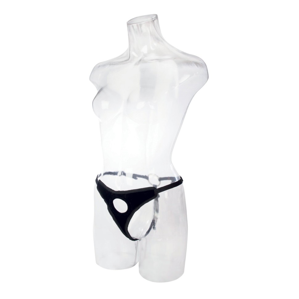 Трусики для страпона Strap-on-me Heroine Harness M, черные 6015940 - Strap-on-me - Трусики с кольцом - Купить