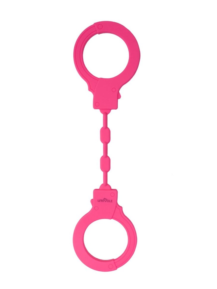 Силиконовые наручники A-Toys by TOYFA, силикон, черные, 33 см 0T-00014557 - TOYFA - Перчатки, манжеты, наручники, браслеты - Купить