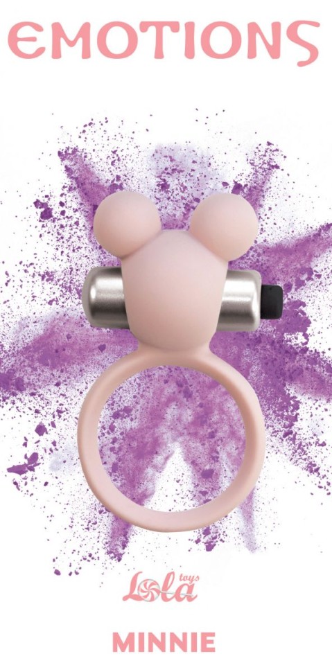 Эрекционное кольцо Lola Toys Emotions Minnie с вибропулей, фиолетовое 4005-01Lola - Lola Toys - ВиброКольца - Купить