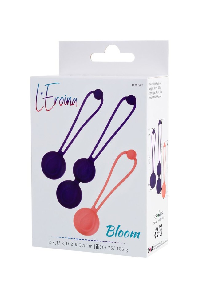 Вагинальные шарики Toyfa A-Toys Pleasure Balls Trot, голубой 0T-00009602 - TOYFA - Вагинальные шарики с переменным центром тяжести - Купить