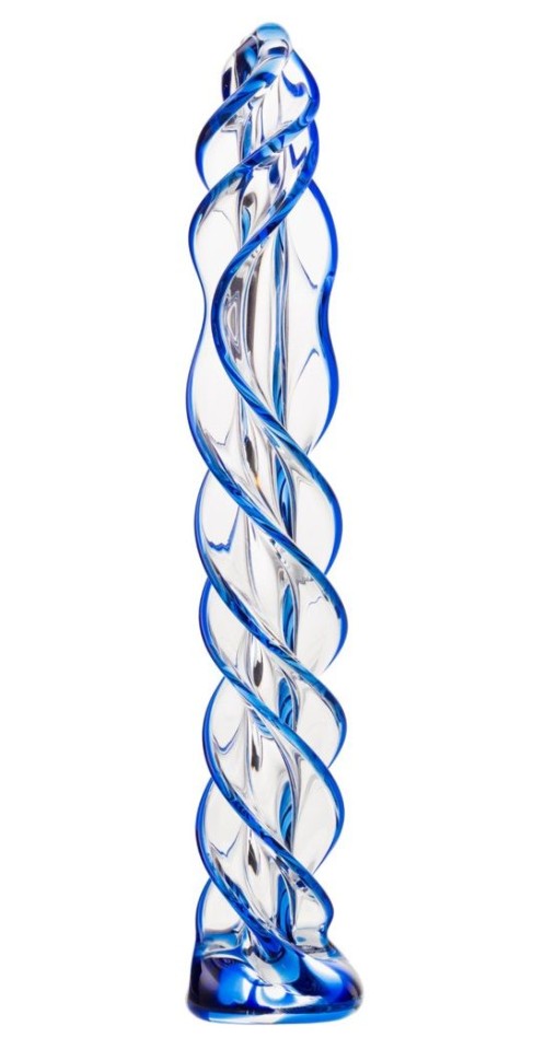 Фаллоимитатор двухсторонний Sexus Glass, бесцветный, 20 см 912049 - Sexus Glass - Цветные - Купить
