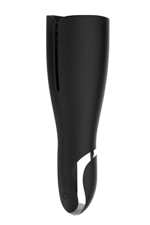 Черный мастурбатор NAGHI NO.44 RECHARGEABLE MASTURBATOR