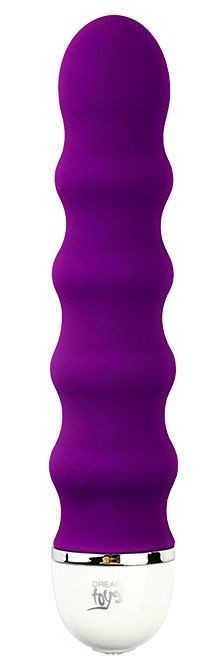 Фиолетовый вибромассажер BULBED VIBE - 16 см.