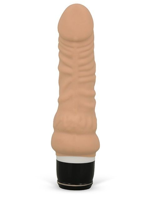 Вибратор-реалистик с богатым рельефом PURRFECT SILICONE CLASSIC MINI - 16 см.